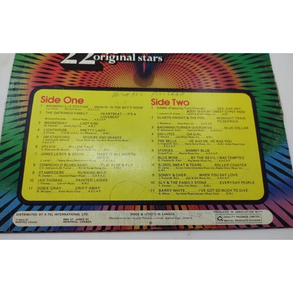 Sound Explosion (1973) Vinyl LP – 22 Original Hits & Stars Pop Rock - Picture 4 of 8